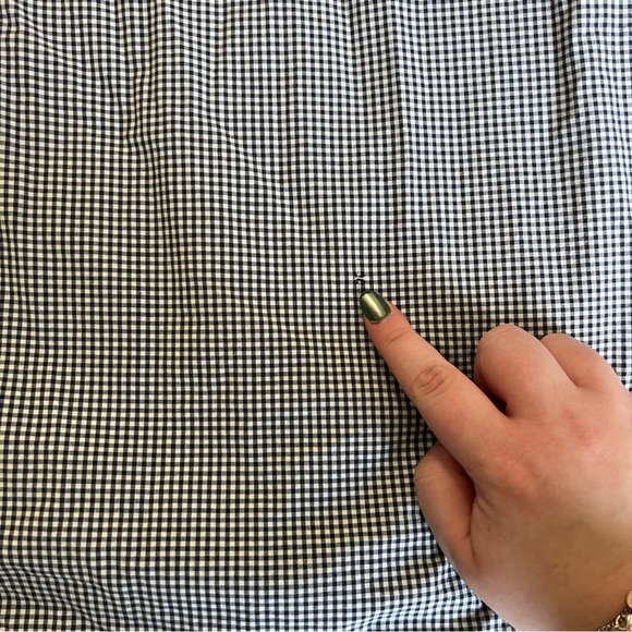 Cinch Black and White Mini Plaid Long Sleeve Button Down - Picture 8 of 8